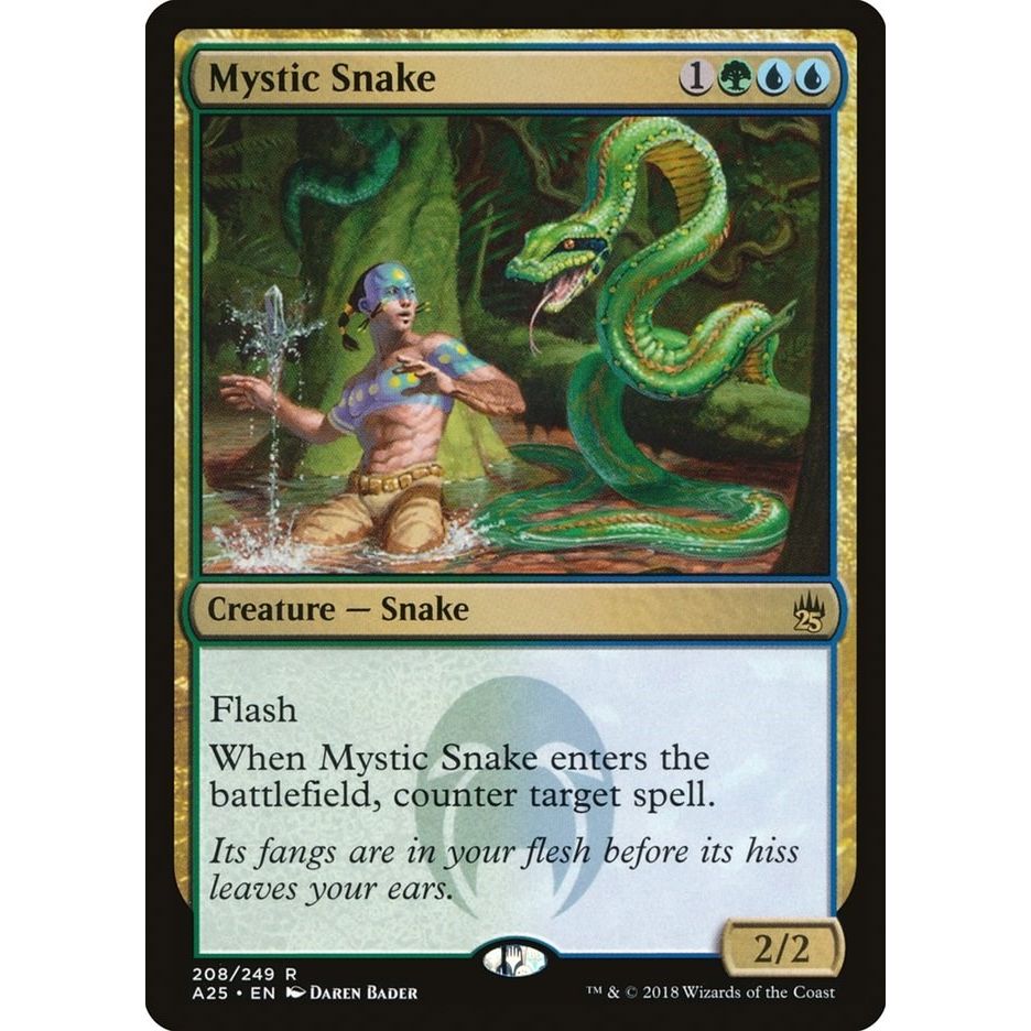 Image for Mystic Snake (208) (A25) - Magic: The Gathering