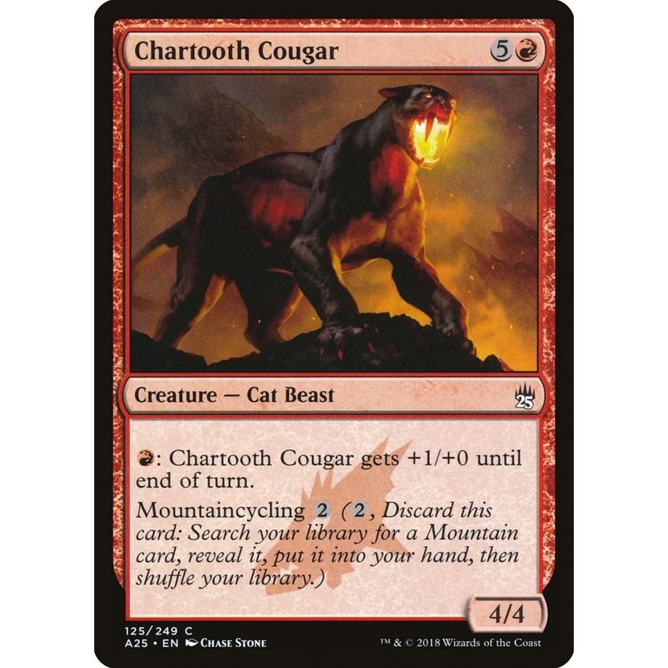 Image for Chartooth Cougar (125) (A25) - Magic: The Gathering