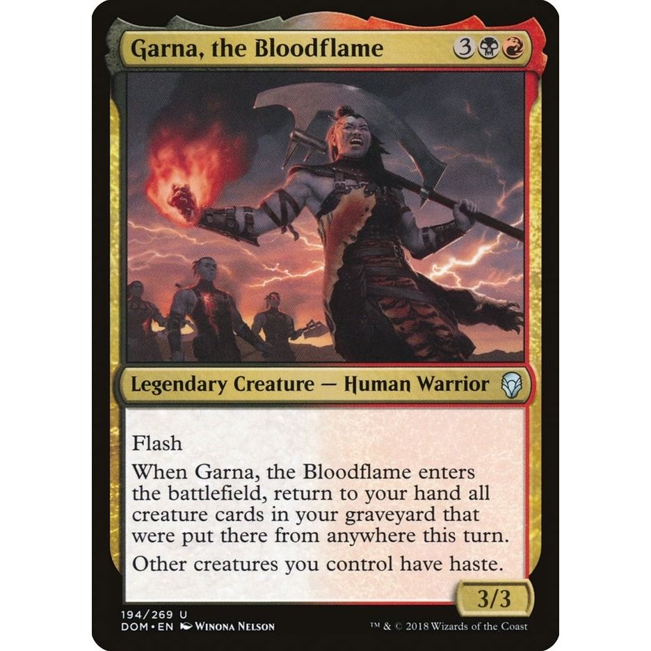Image for Garna, the Bloodflame (194) (DOM) - Magic: The Gathering