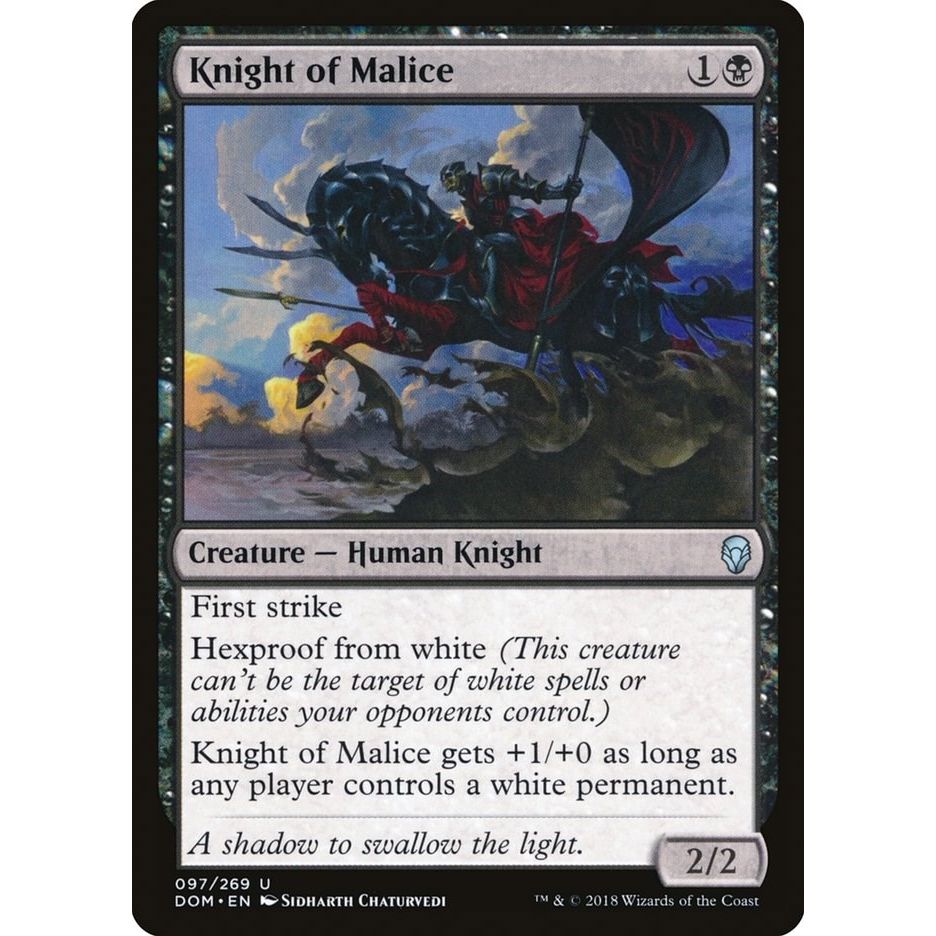 Image for Knight of Malice (97) (DOM) - Magic: The Gathering