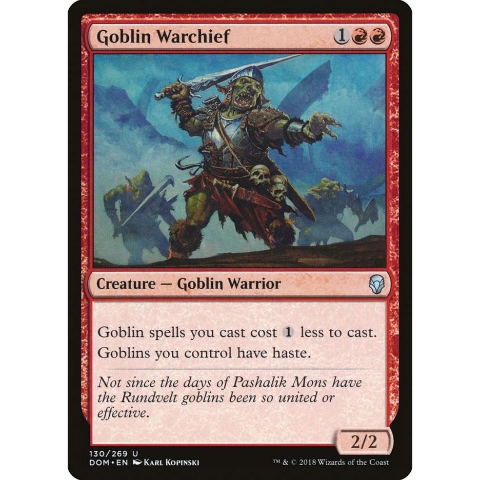 Image for Goblin Warchief (130) (DOM) - Magic: The Gathering