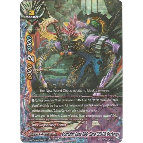 Image for Corrosion Code 666, Zeno CHAOS Darkness (X-BT04A-UB03/0013EN) (X-BT04A) - Future Card BuddyFight