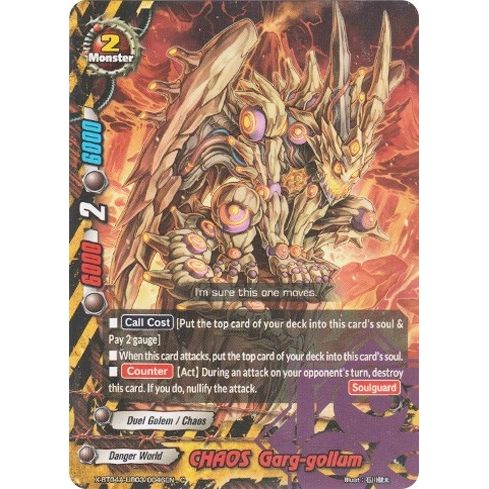 Image for CHAOS Garg-gollum (X-BT04A-UB03/0046EN) (X-BT04A) - Future Card BuddyFight