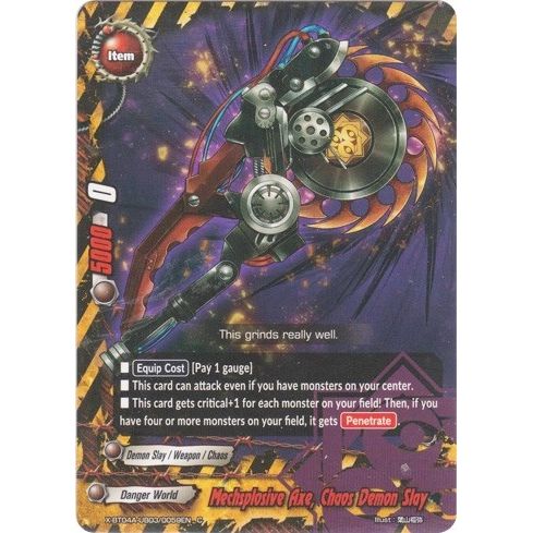 Image for Mechsplosive Axe, Chaos Demon Slay (X-BT04A-UB03/0059EN) (X-BT04A) - Future Card BuddyFight
