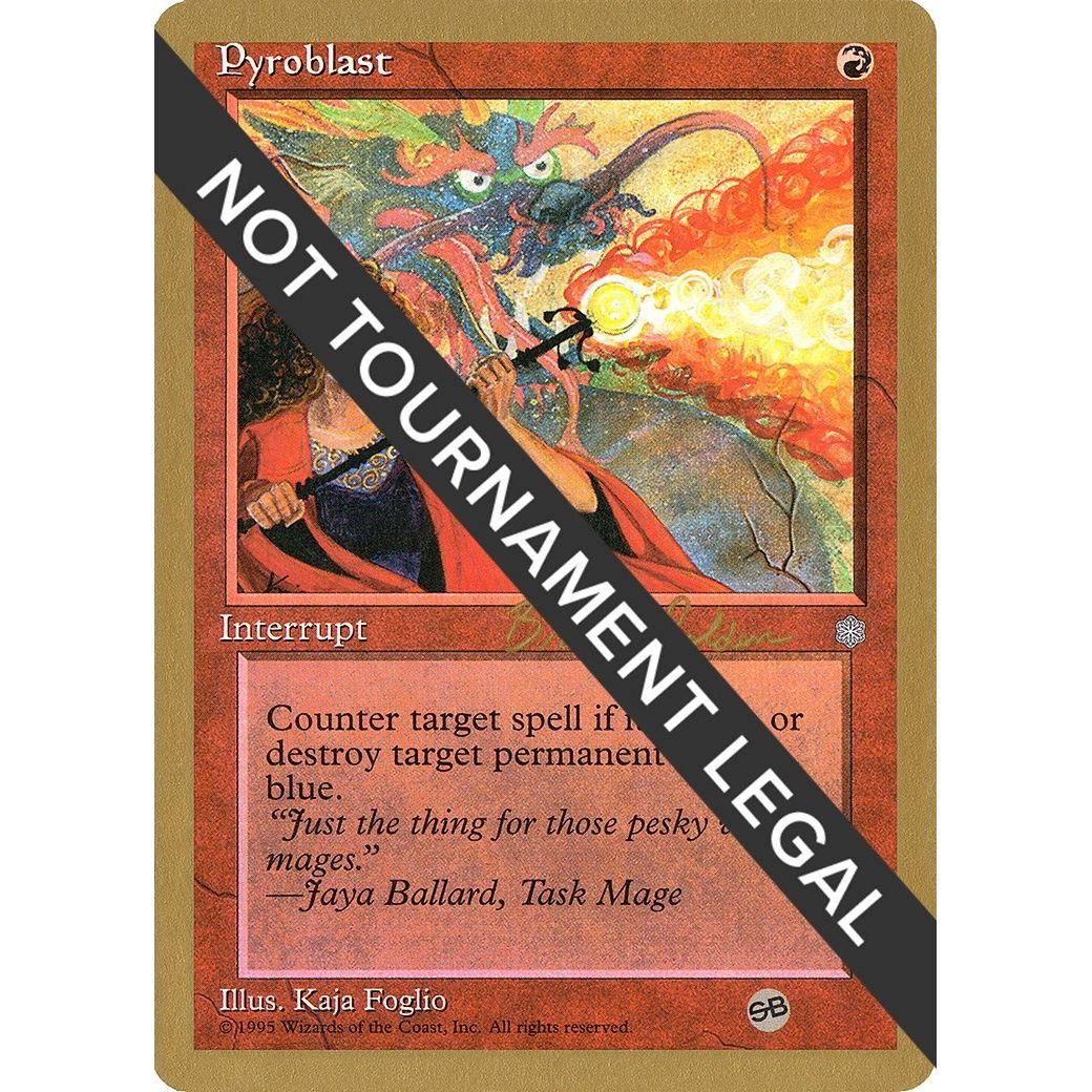 Image for Pyroblast - 1998 Brian Selden (ICE) (SB) (WCD) - Magic: The Gathering