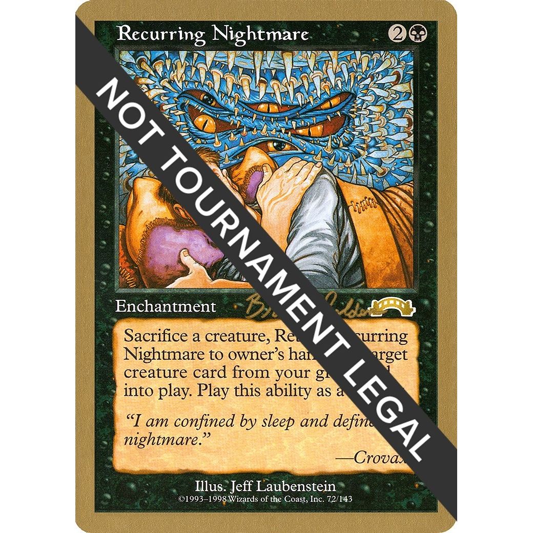 Image for Recurring Nightmare - 1998 Brian Selden (EXO) (WCD) - Magic: The Gathering