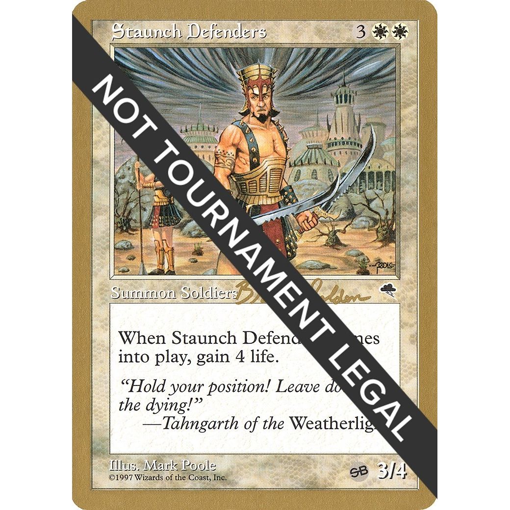 Image for Staunch Defenders - 1998 Brian Selden (TMP) (SB) (WCD) - Magic: The Gathering