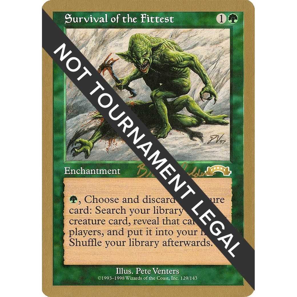 Image for Survival of the Fittest - 1998 Brian Selden (EXO) (WCD) - Magic: The Gathering