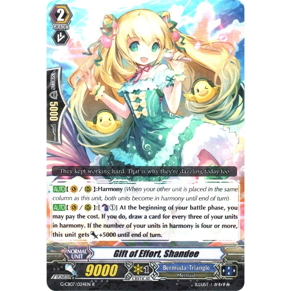 Image for Gift of Effort, Shandee (G-CB07/024EN) (G-CB07) - Cardfight Vanguard
