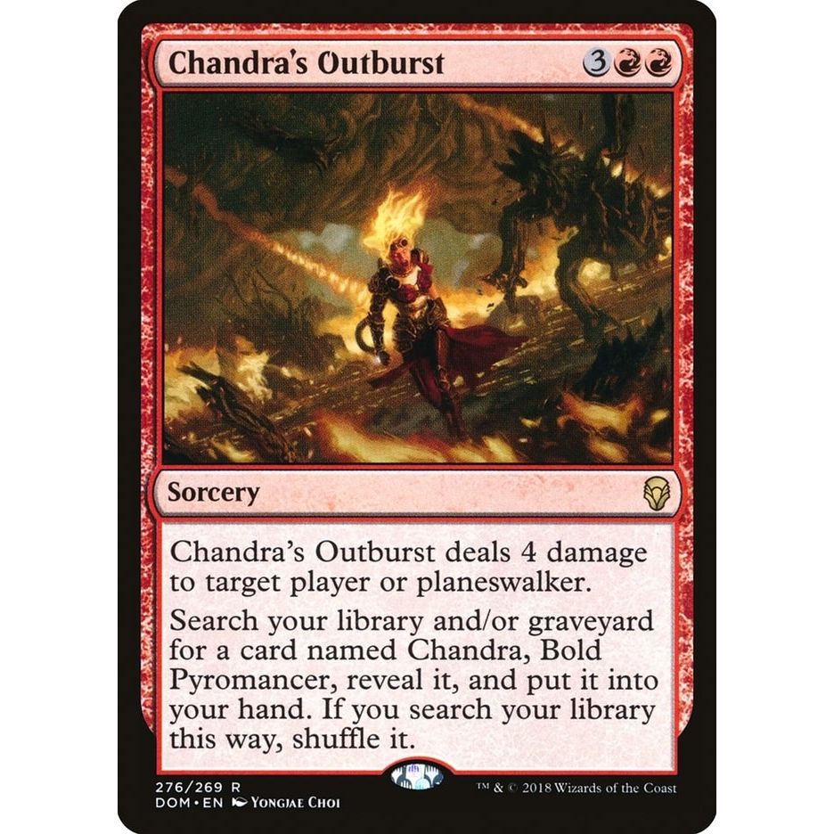 Image for Chandra's Outburst (276) (DOM) - Magic: The Gathering