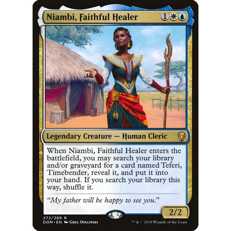 Image for Niambi, Faithful Healer (272) (DOM) - Magic: The Gathering