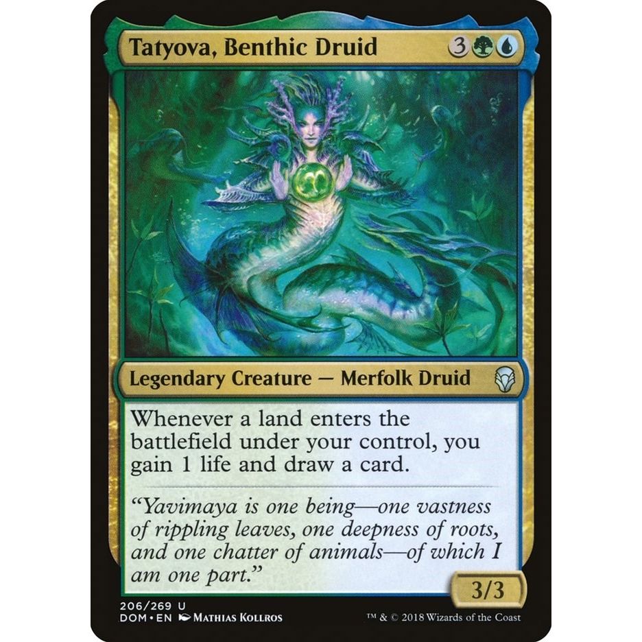 Image for Tatyova, Benthic Druid (206) (DOM) - Magic: The Gathering