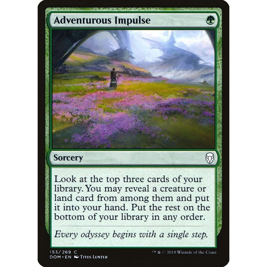 Image for Adventurous Impulse (153) (DOM) - Magic: The Gathering