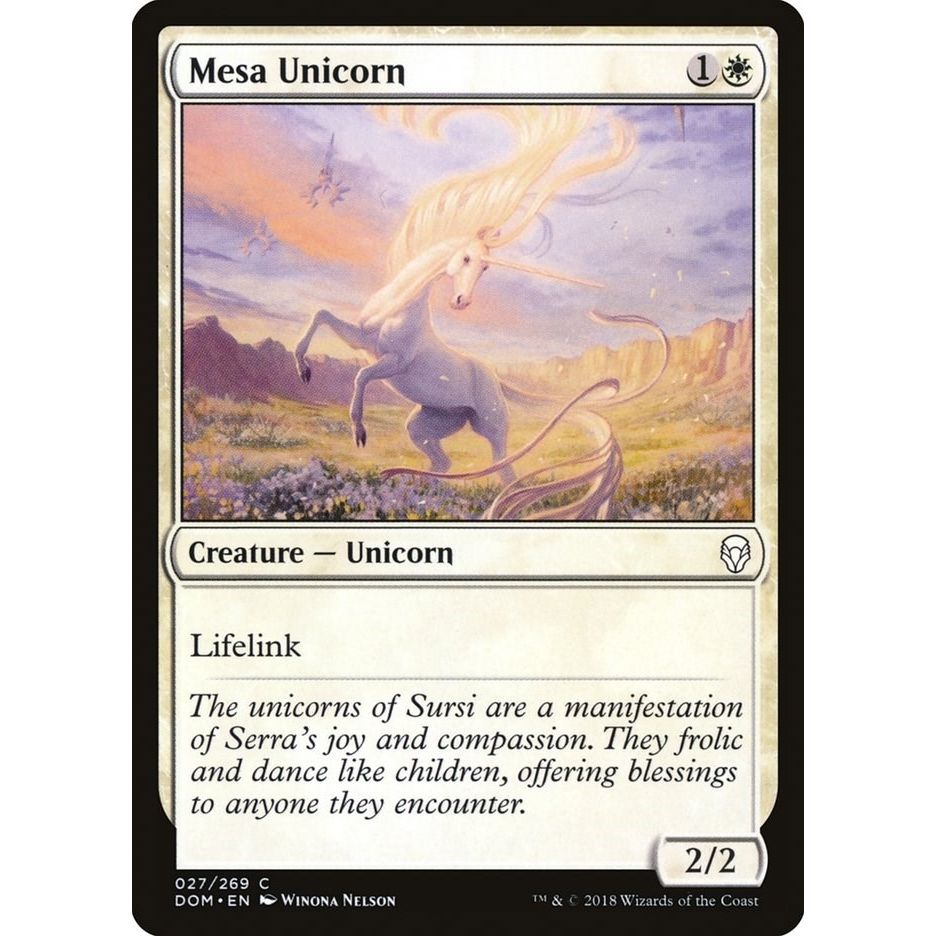 Image for Mesa Unicorn (27) (DOM) - Magic: The Gathering