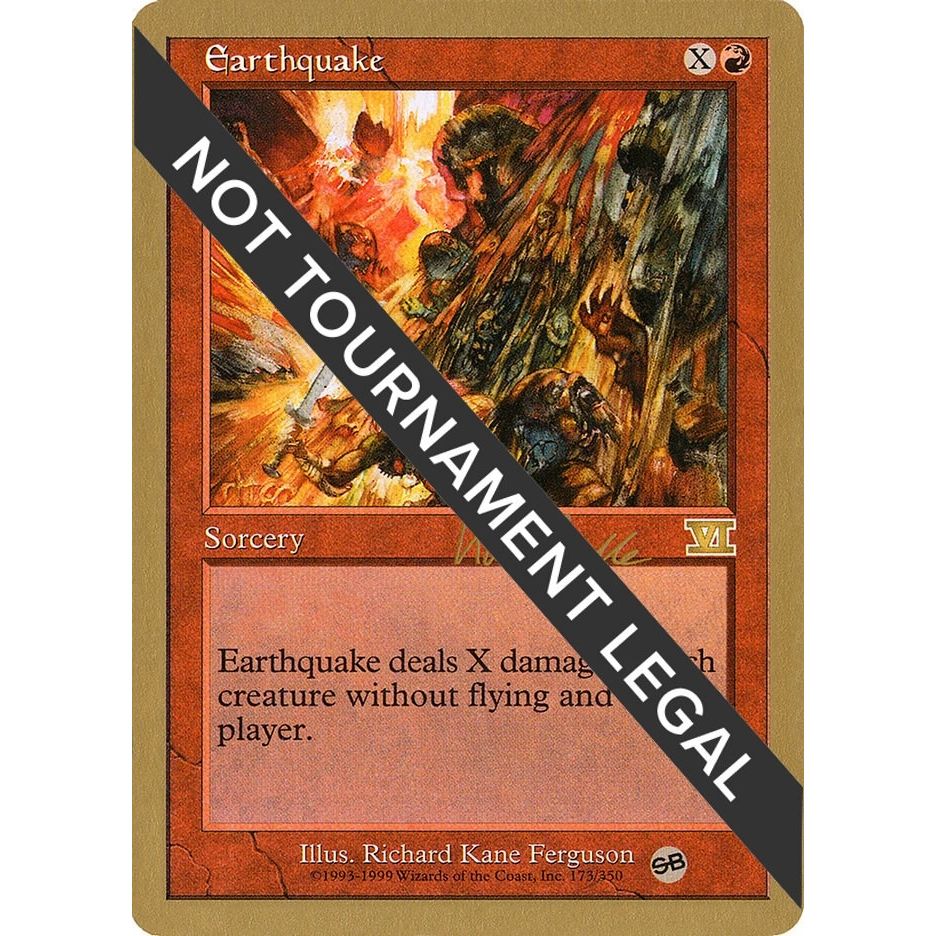 Image for Earthquake - 1999 Kai Budde (6ED) (SB) (WCD) - Magic: The Gathering