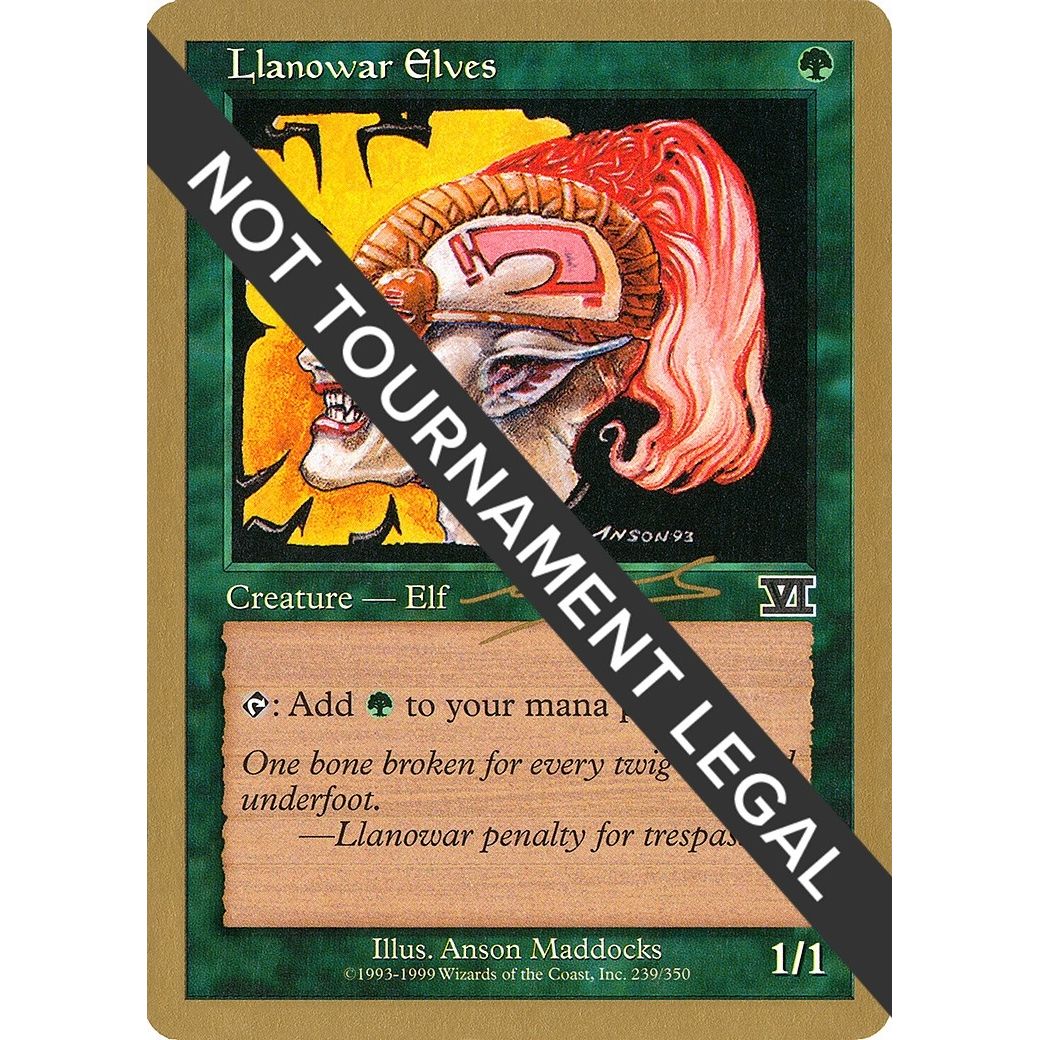 Image for Llanowar Elves - 2000 Nicolas Labarre (6ED) (WCD) - Magic: The Gathering