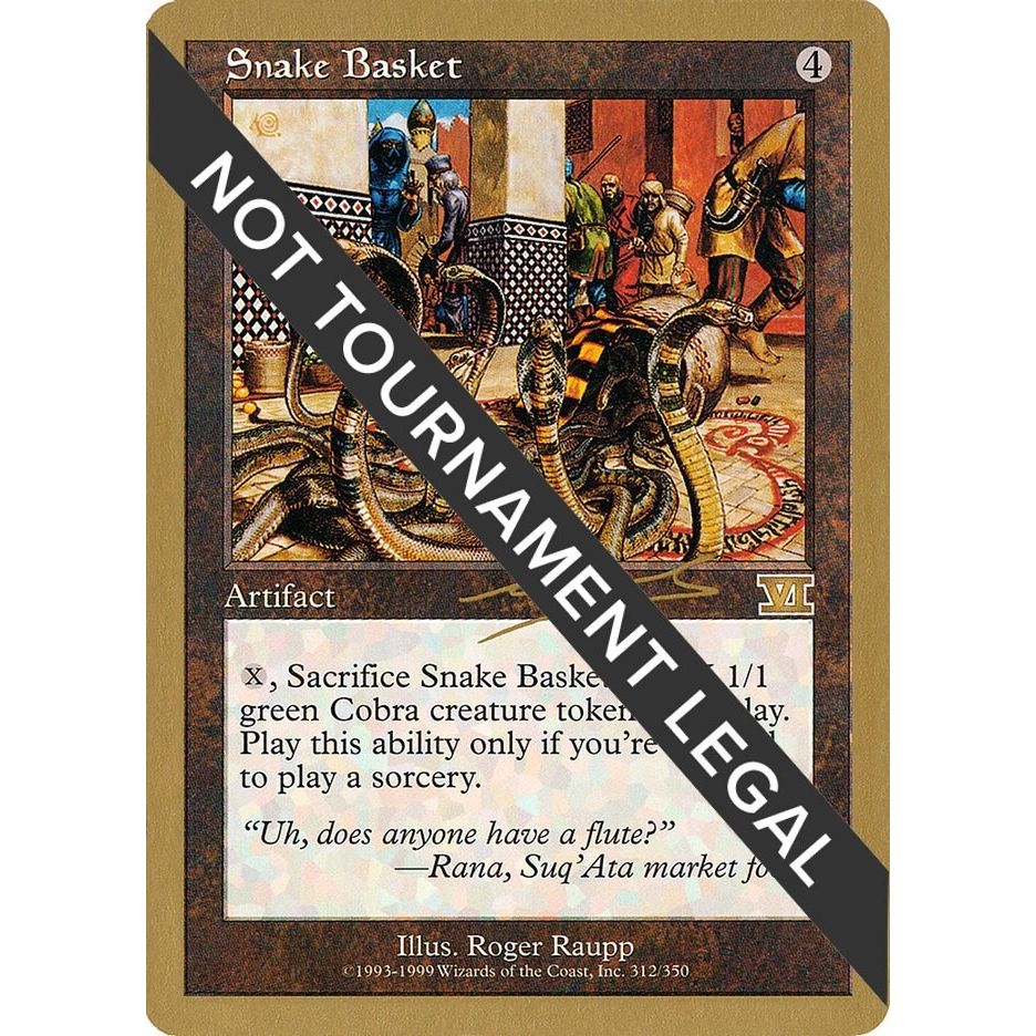Image for Snake Basket - 2000 Nicolas Labarre (6ED) (WCD) - Magic: The Gathering