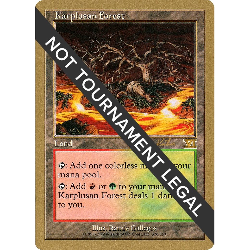 Image for Karplusan Forest - 2000 Janosch Kuhn (6ED) (WCD) - Magic: The Gathering