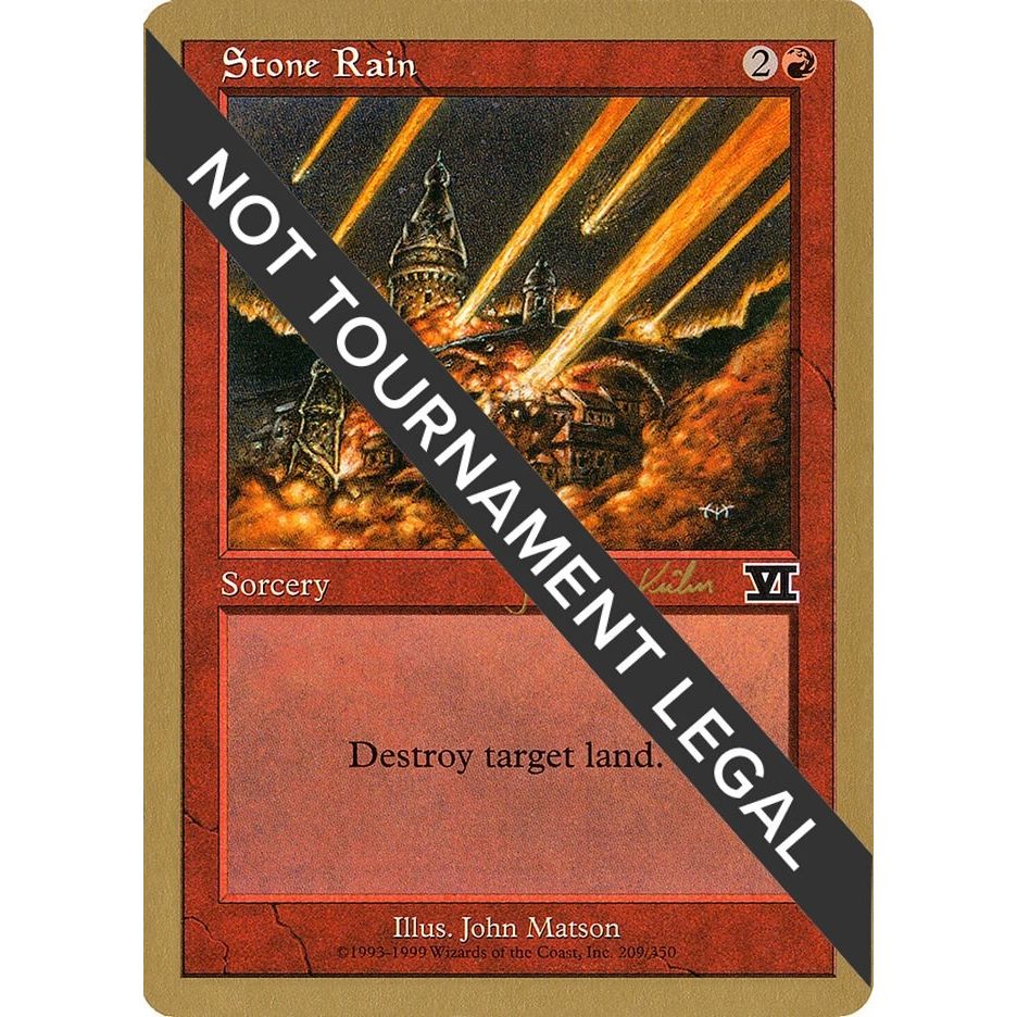 Image for Stone Rain - 2000 Janosch Kuhn (6ED) (WCD) - Magic: The Gathering