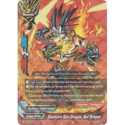Image for Overturn Sun Dragon, Bal Dragon (X2-BT01/0010EN) (X2BT01) - Future Card BuddyFight