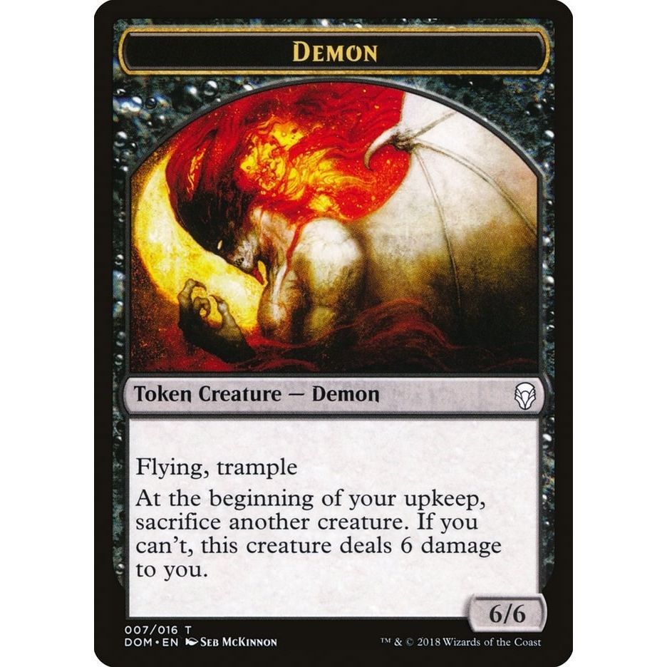Image for Demon Token (7) (DOM) - Magic: The Gathering