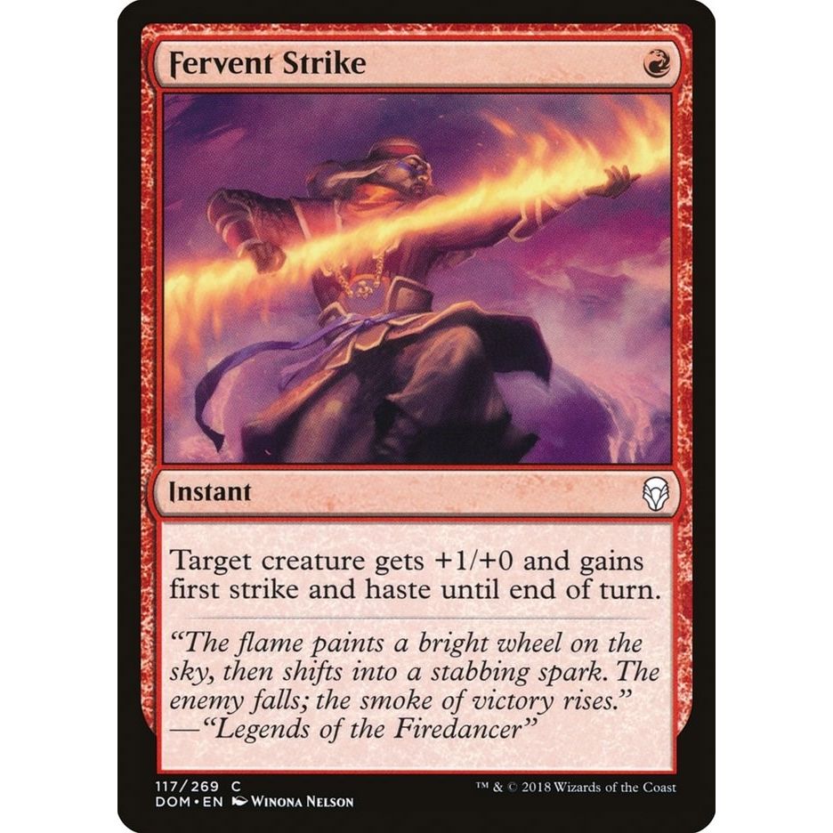 Image for Fervent Strike (117) (DOM) - Magic: The Gathering