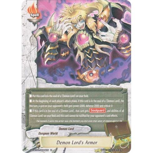 Image for Demon Lord's Armor (X2-BT01/0044EN) (X2BT01) - Future Card BuddyFight