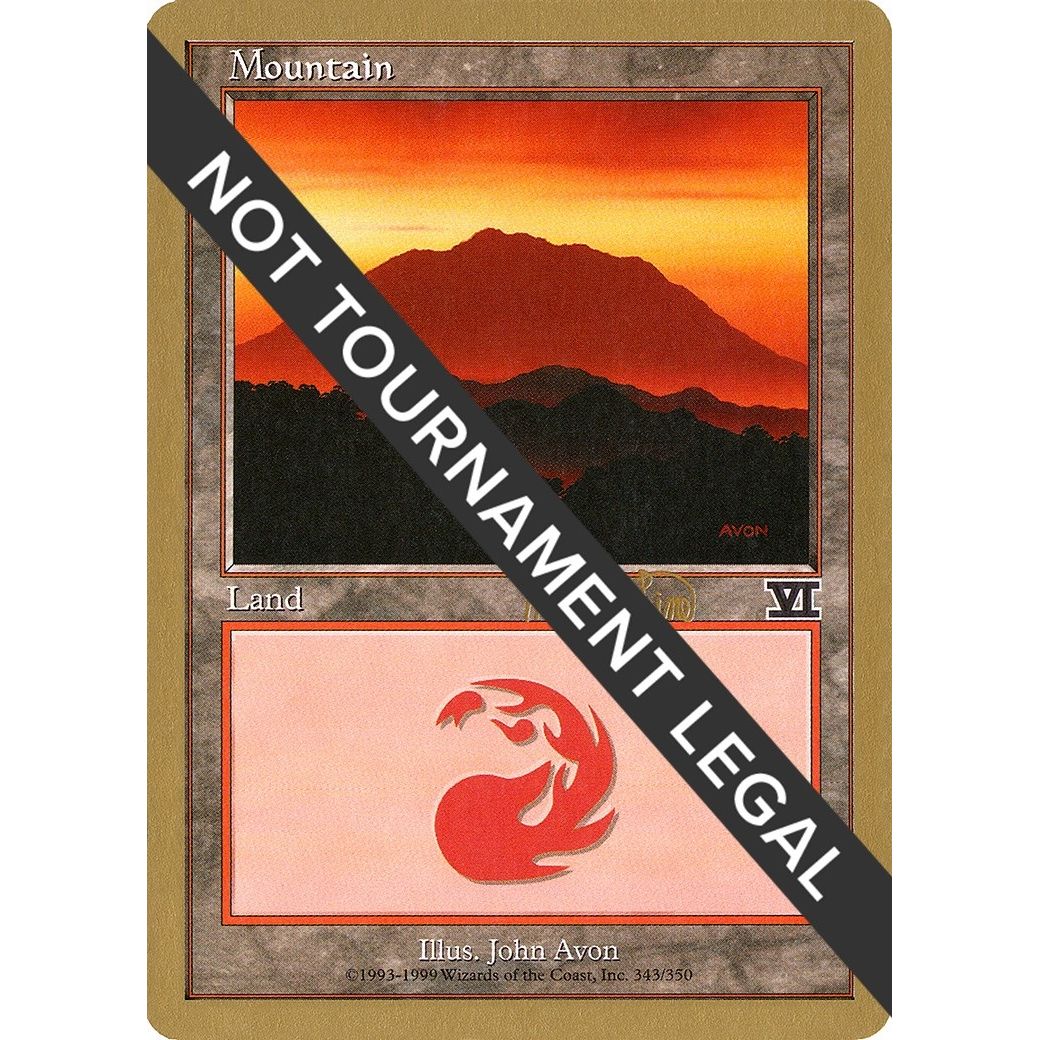 Image for Mountain (343) - 1999 Mark Le Pine (6ED) (WCD) - Magic: The Gathering