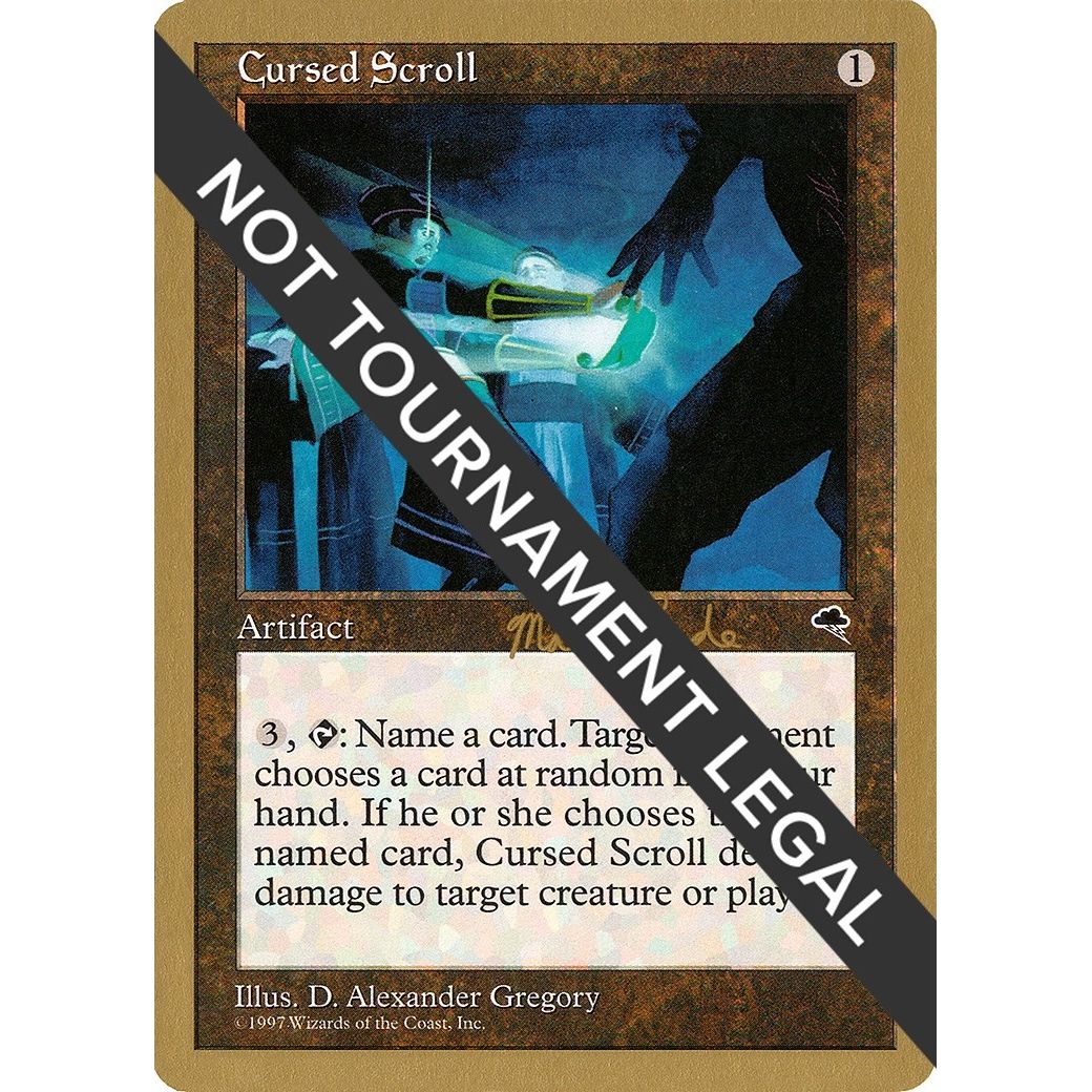 Image for Cursed Scroll - 1999 Matt Linde (TMP) (WCD) - Magic: The Gathering