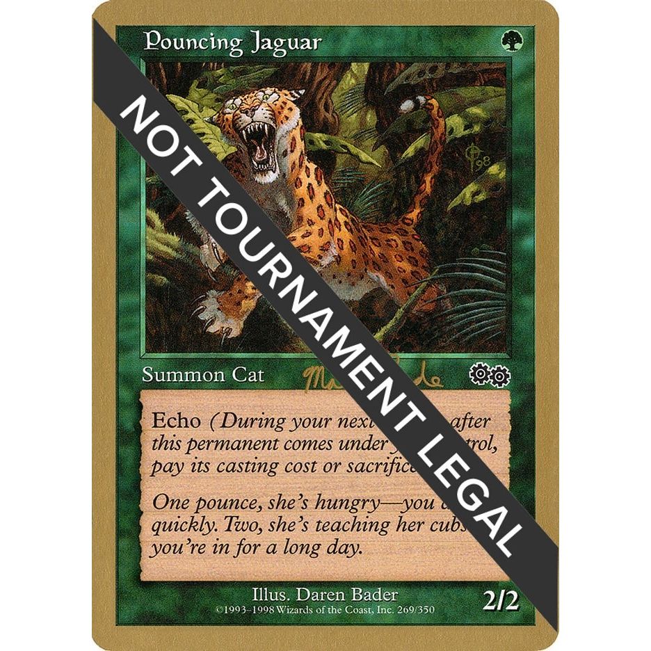 Image for Pouncing Jaguar - 1999 Matt Linde (USG) (WCD) - Magic: The Gathering