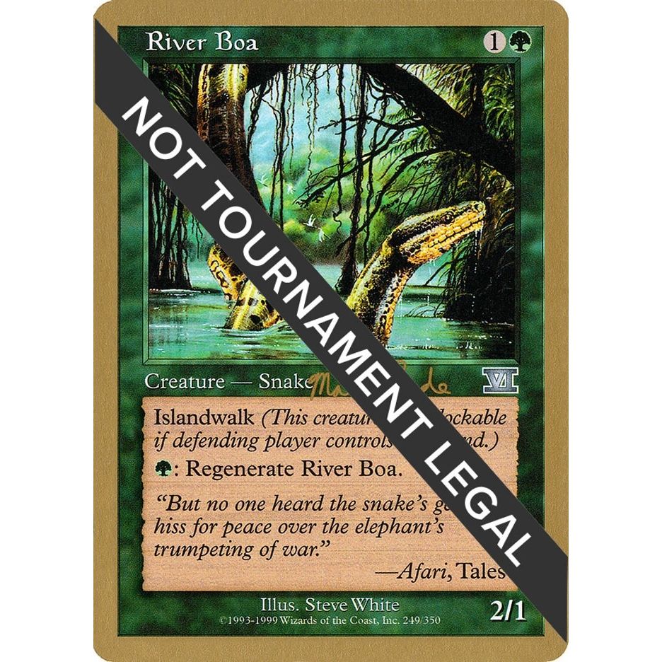 Image for River Boa - 1999 Matt Linde (6ED) (WCD) - Magic: The Gathering