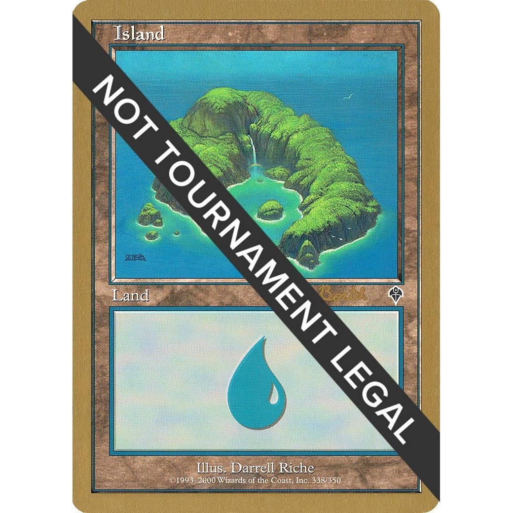 Image for Island (338) - 2001 Alex Borteh (INV) (WCD) - Magic: The Gathering