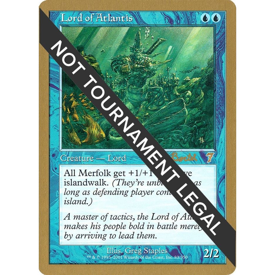 Image for Lord of Atlantis - 2001 Alex Borteh (7ED) (WCD) - Magic: The Gathering