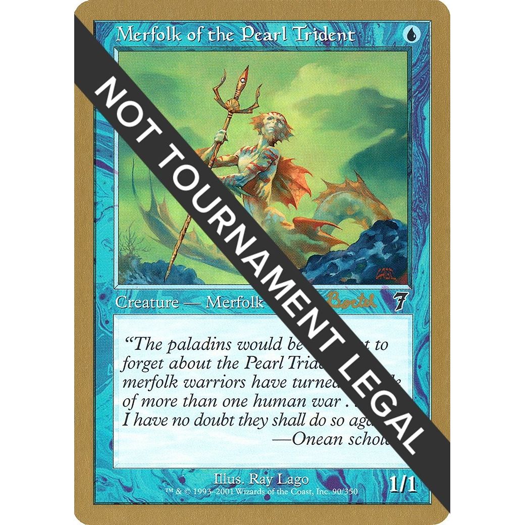 Image for Merfolk of the Pearl Trident - 2001 Alex Borteh (7ED) (WCD) - Magic: The Gathering