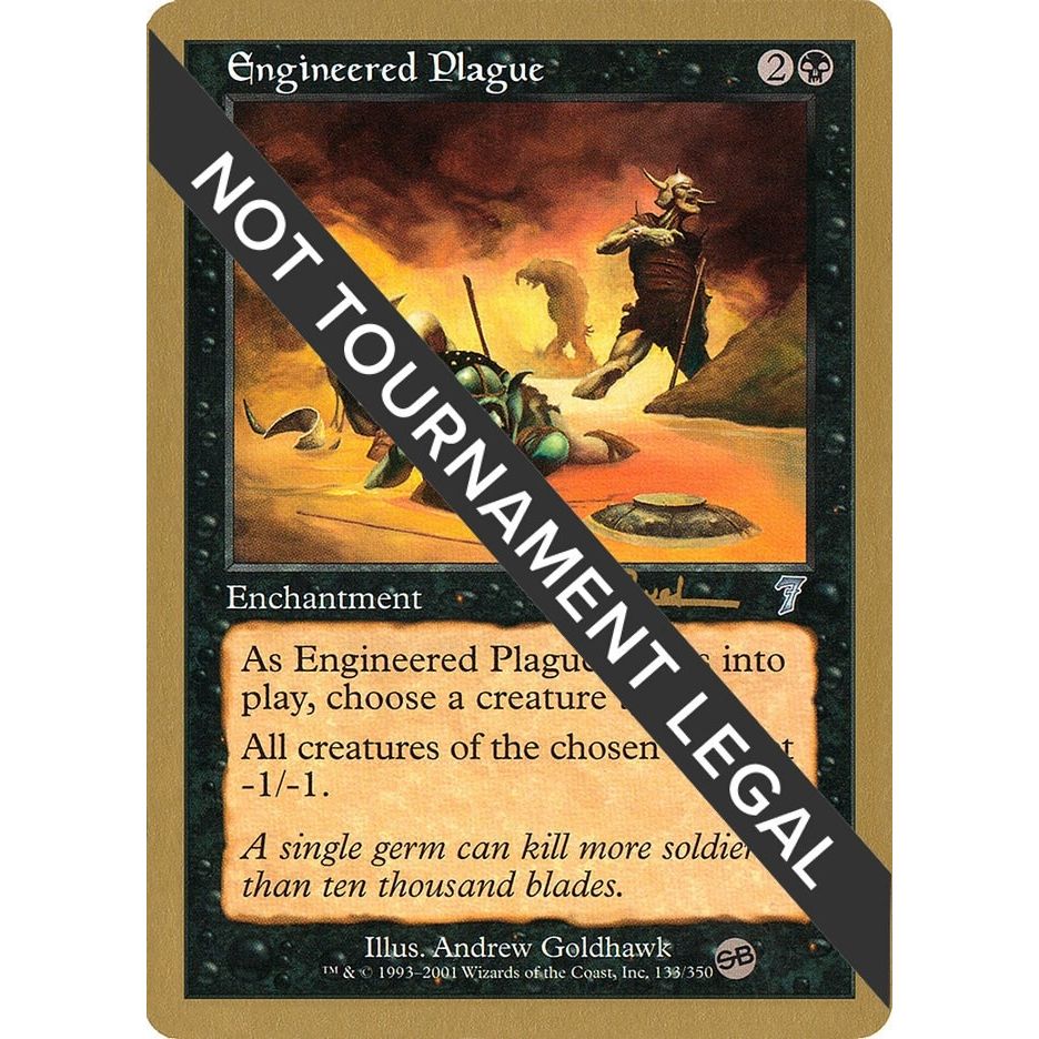 Image for Engineered Plague - 2001 Antoine Ruel (7ED) (SB) (WCD) - Magic: The Gathering