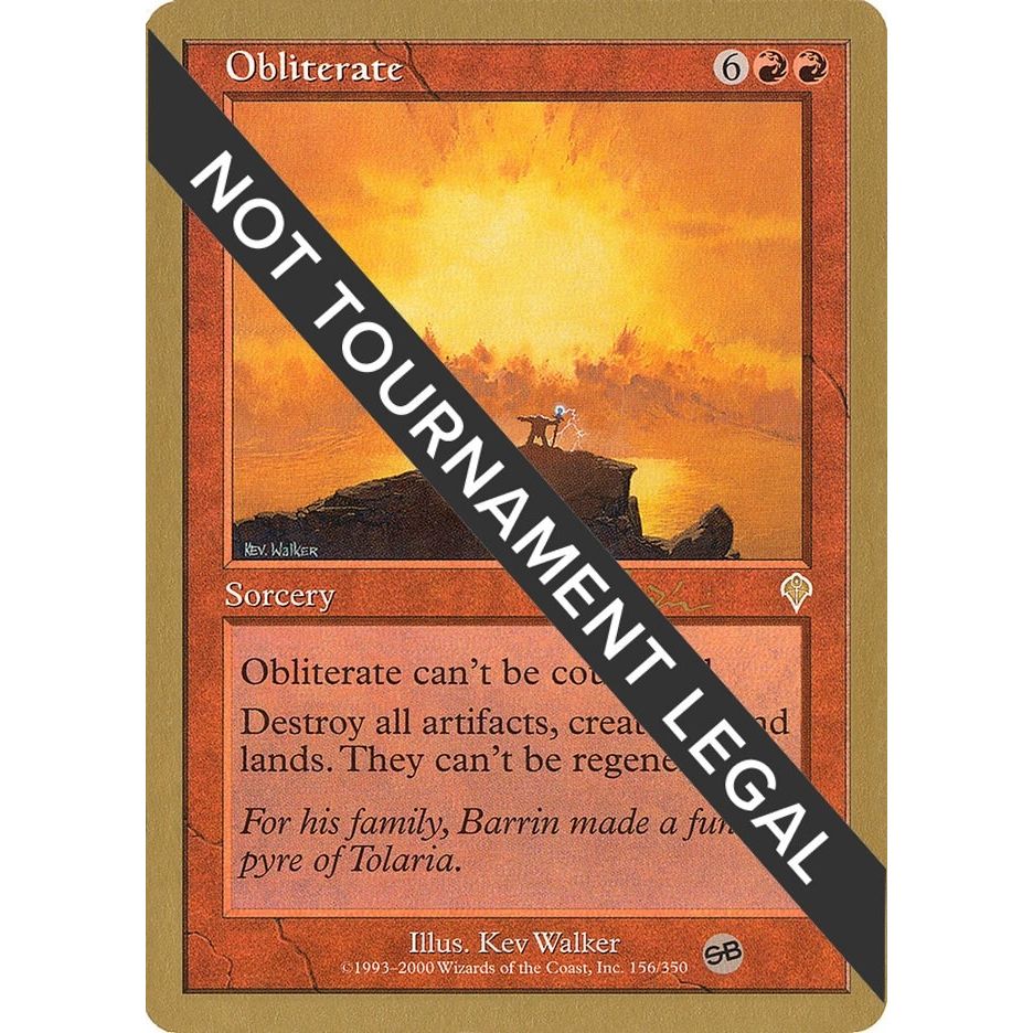 Image for Obliterate - 2001 Jan Tomcani (INV) (SB) (WCD) - Magic: The Gathering