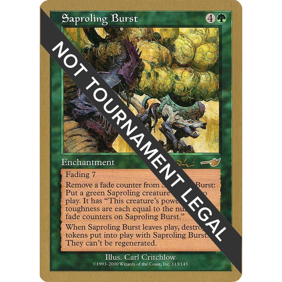 Image for Saproling Burst - 2001 Jan Tomcani (NMS) (WCD) - Magic: The Gathering