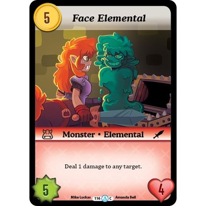 Image for Face Elemental (116) (MUNS1) - Munchkin CCG