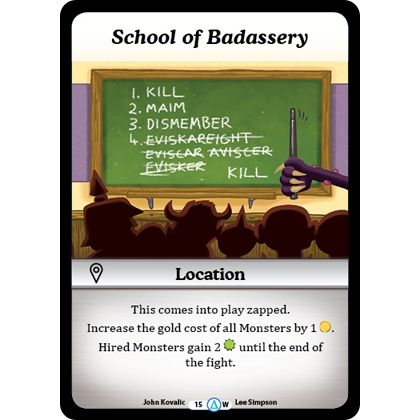 Image for School of Badassery (15) (MUNS1) - Munchkin CCG