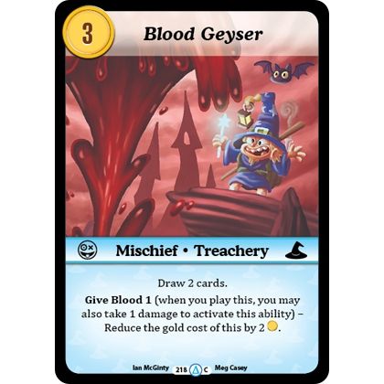 Image for Blood Geyser (218) (MUNS1) - Munchkin CCG