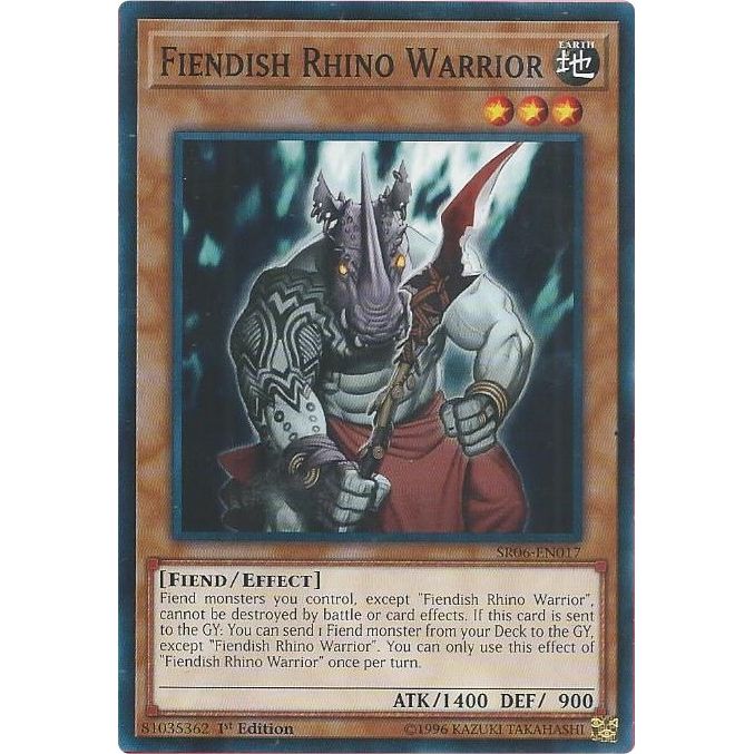 Image for Fiendish Rhino Warrior (SR06-EN017) (SR06) - YuGiOh