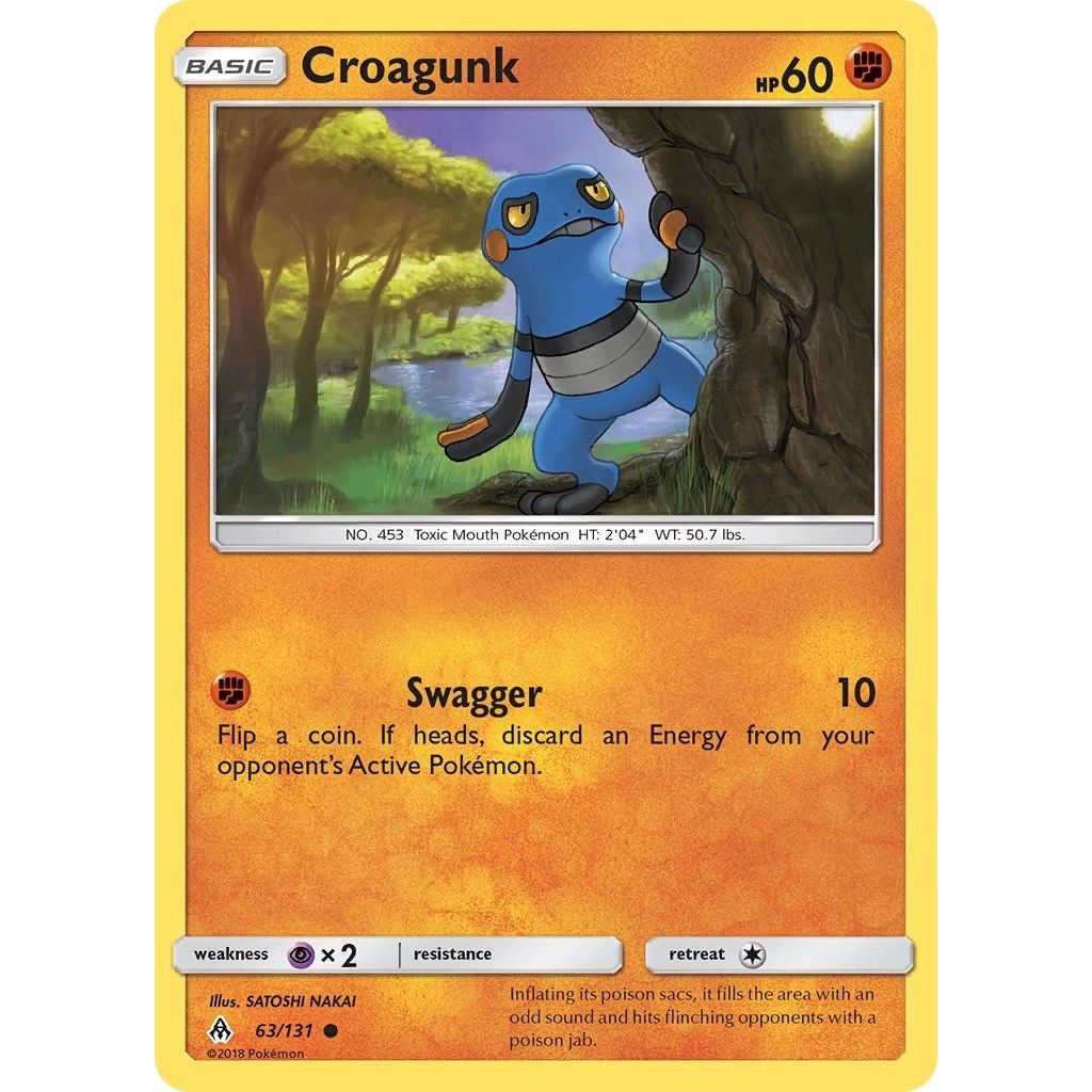 Image for Croagunk (63/131) (SM06) - Pokemon