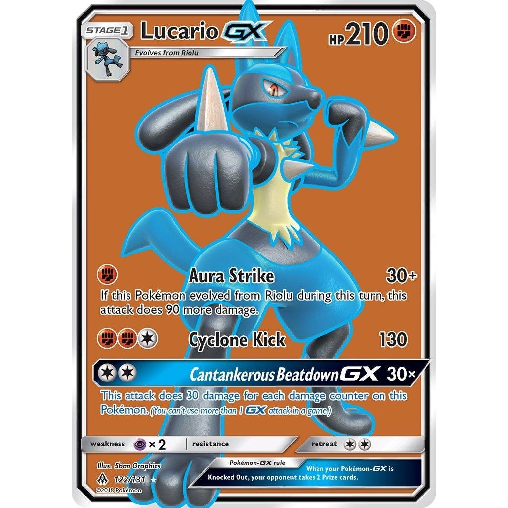 Image for Lucario GX (Full Art) (122/131) (SM06) - Pokemon