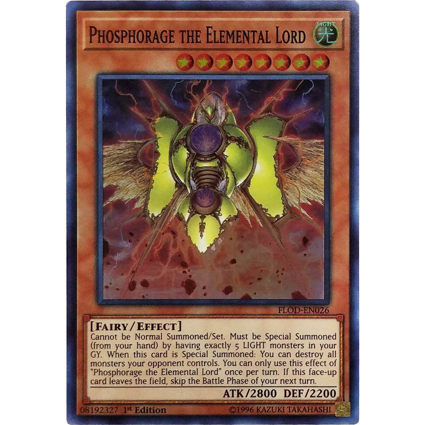 Image for Phosphorage the Elemental Lord (FLOD-EN026) (FLOD) - YuGiOh