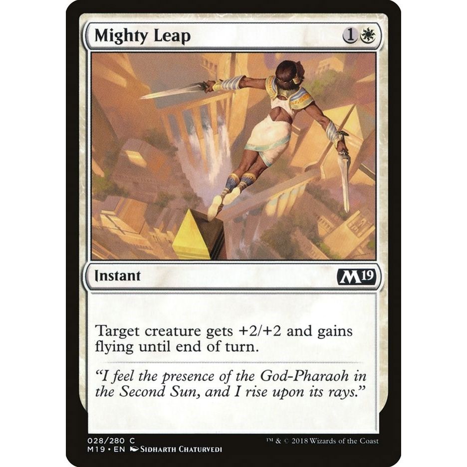 Image for Mighty Leap (28) (M19) - Magic: The Gathering