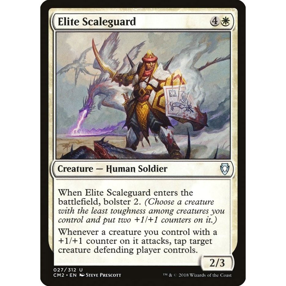 Image for Elite Scaleguard (27) (CM2) - Magic: The Gathering