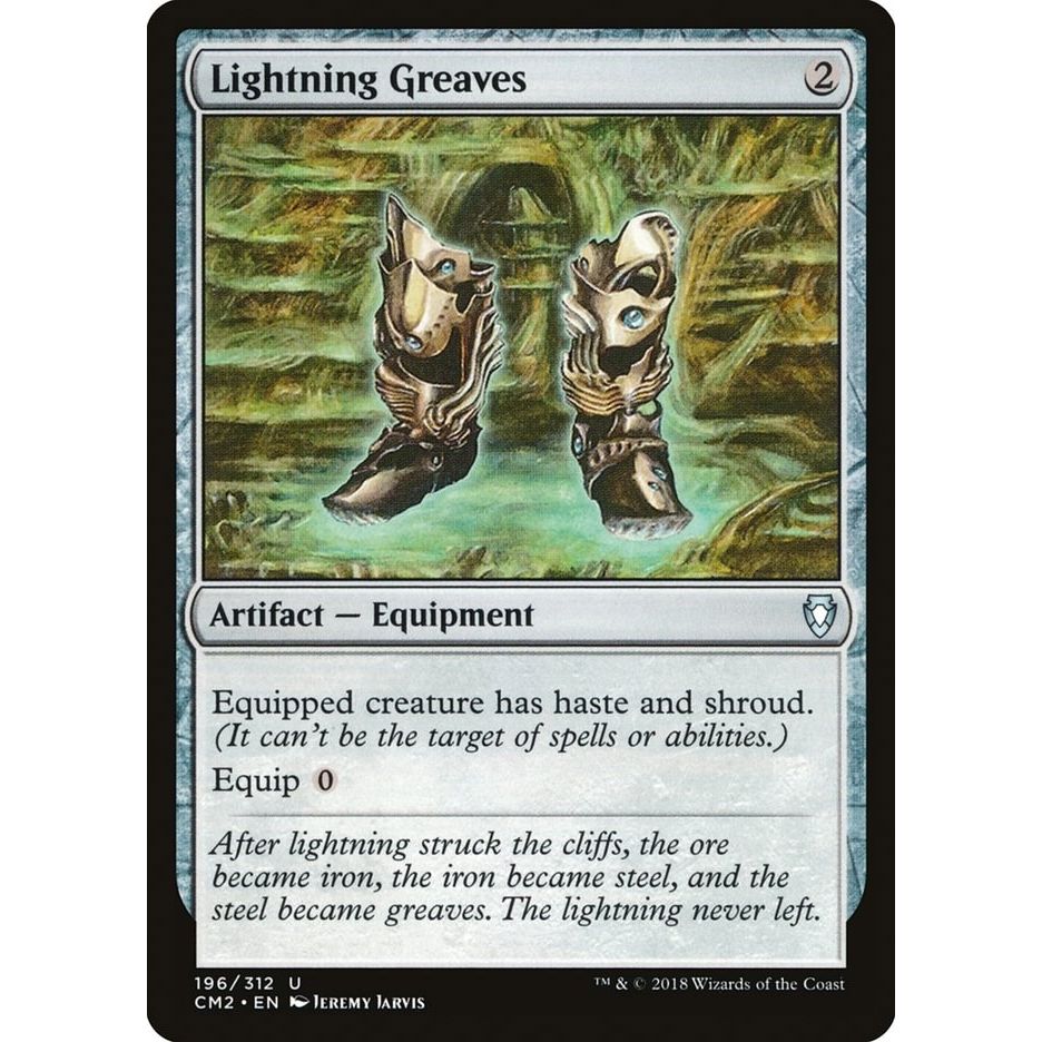 Image for Lightning Greaves (196) (CM2) - Magic: The Gathering