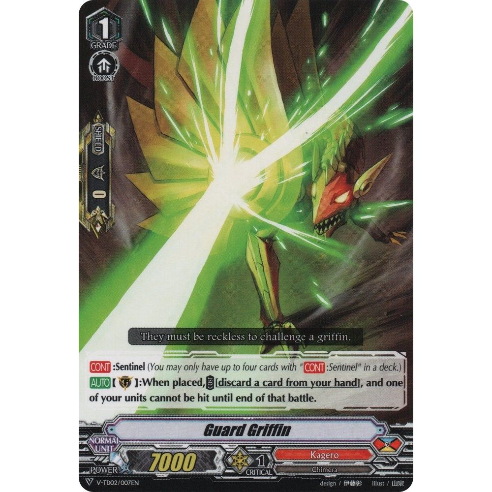 Image for Guard Griffin (V-TD02/007EN) (V-TD02) - Cardfight Vanguard