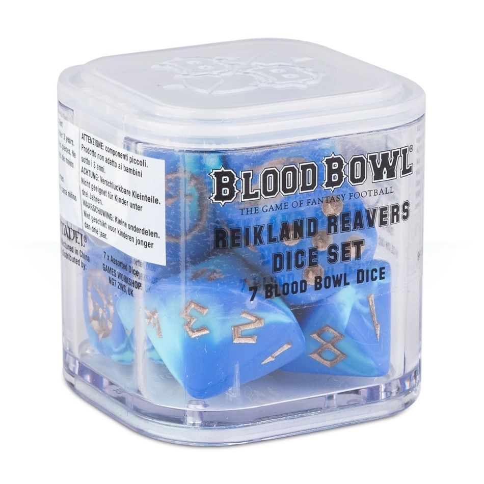 Image for Blood Bowl: Reikland Reavers Dice Set (7-Pack) - Warhammer Game Accessories
