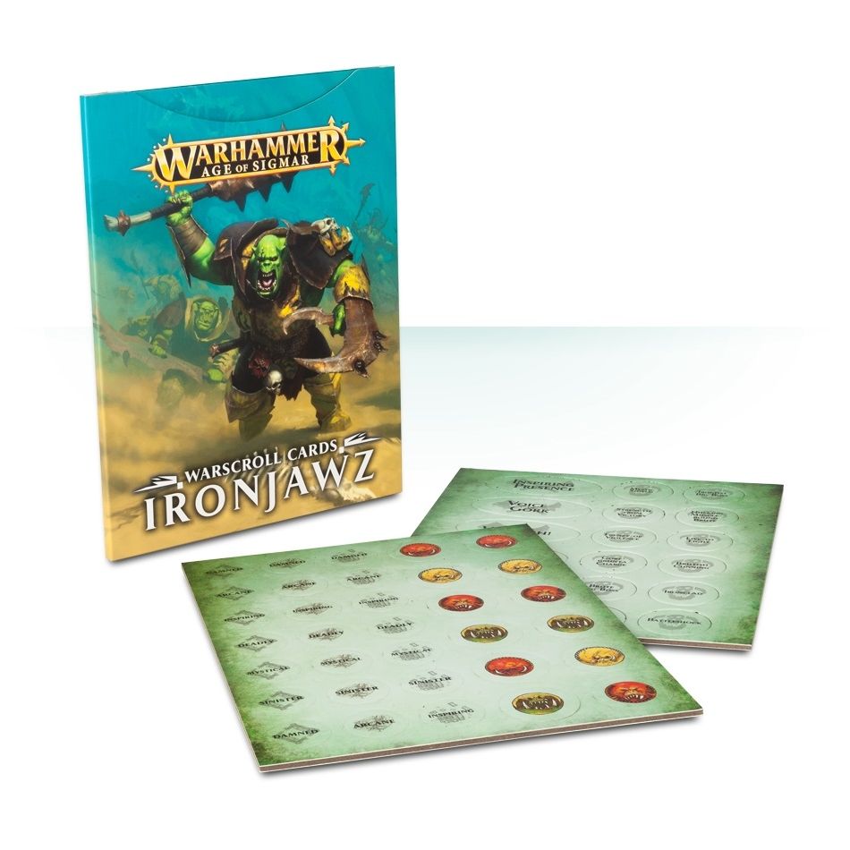 Image for Warhammer: Age of Sigmar - Warscroll Cards: Ironjawz - Warhammer Game Accessories